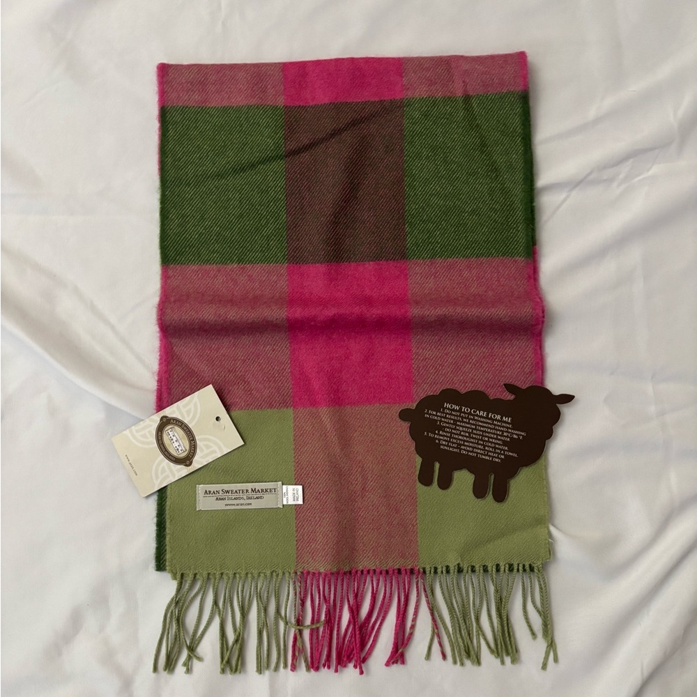 Aran Sweater Market 100% Merino Wool Scarf